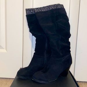JustFab Sweater Lined Mid-Calf Boots